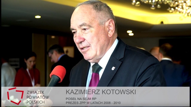 Poseł na Sejm RP, Prezes Zarządu ZPP III kadencji Kazimierz Kotowski podczas XXV ZO ZPP