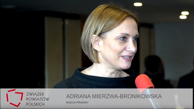 Radca Prawny Adriana Mierzwa-Bronikowska podczas XXV Zgromadzenia Ogólnego Związku Powiatów Polskich. 3-4 kwietnia 2019 r., Warszawa.